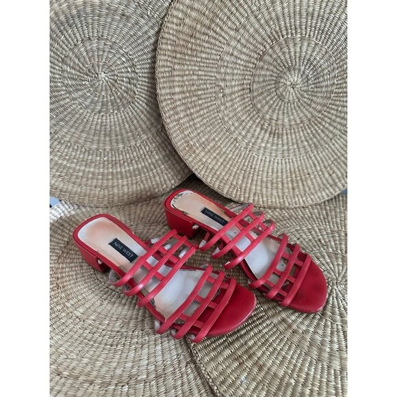 Nine West women’s size 8 used sandal heels - Picture 1 of 12